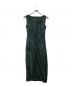 ISSEY MIYAKE（イッセイミヤケ）の古着「ノースリーブプリーツワンピース」｜グリーン