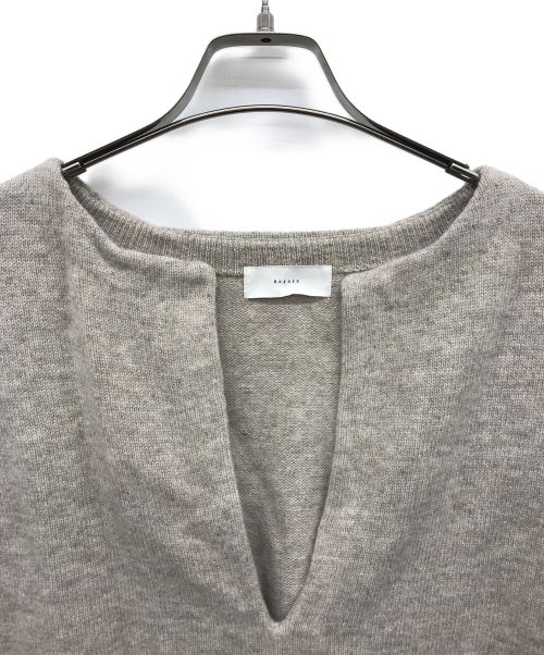 KAGURE（カグレ）KAGURE (カグレ) ウールワイドニットベスト ベージュ サイズ:freeの古着・服飾アイテム