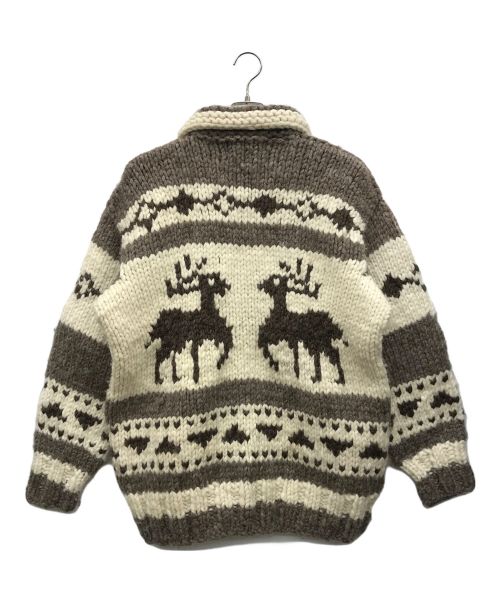 USED（ユーズド）USED (ユーズド) カウチンニットカーディガン ブラウン サイズ:なしの古着・服飾アイテム