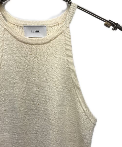 CLANE（クラネ）CLANE (クラネ) AMERICAN SLEEVE KNIT TOPS ベージュ サイズ:１の古着・服飾アイテム