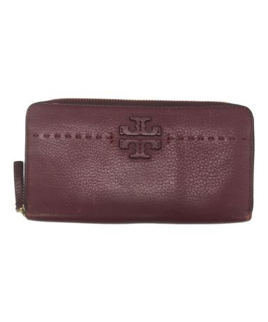 トリーバーチ Tory Burch 未使用品 長財布 キラシェプロン ブラウン 中古・古着通販】TORY BURCH (トリーバーチ) 長財布 ブラウン