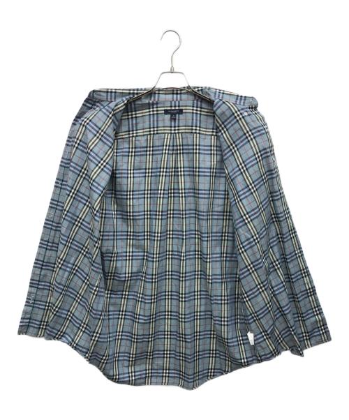 BURBERRY LONDON（バーバリーロンドン）BURBERRY LONDON (バーバリーロンドン) ノバチェックシャツ スカイブルー サイズ:Lの古着・服飾アイテム