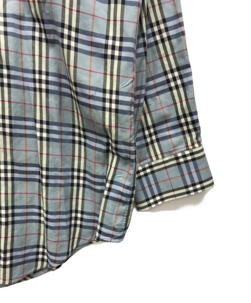 BURBERRY LONDON（バーバリーロンドン）BURBERRY LONDON (バーバリーロンドン) ノバチェックシャツ スカイブルー サイズ:Lの古着・服飾アイテム