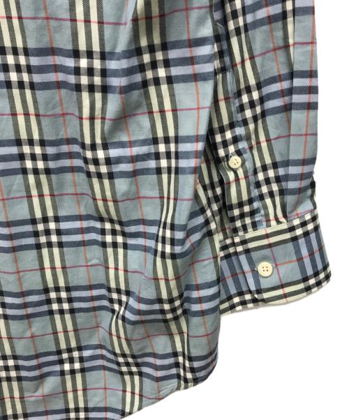 BURBERRY LONDON（バーバリーロンドン）BURBERRY LONDON (バーバリーロンドン) ノバチェックシャツ スカイブルー サイズ:Lの古着・服飾アイテム