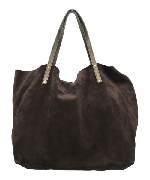 TIFFANY & Co.（ティファニー）TIFFANY & Co. (ティファニー) スウェードレザーリバーシブルトートバッグ ブラウンの古着・服飾アイテム