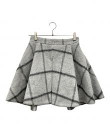 FOXEY NEWYORK（フォクシーニューヨーク）の古着「モヘア混 サーキュラースカート」｜グレー