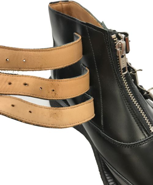 GEORGE COX（ジョージコックス）GEORGE COX (ジョージコックス) COMME des GARCONS (コムデギャルソン) ブーツ ブラック サイズ:9の古着・服飾アイテム