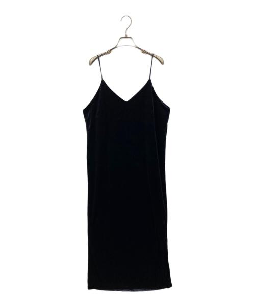 THIRD MAGAZINE（サードマガジン）THIRD MAGAZINE (サードマガジン) ベロアキャミワンピース ネイビー サイズ:2の古着・服飾アイテム