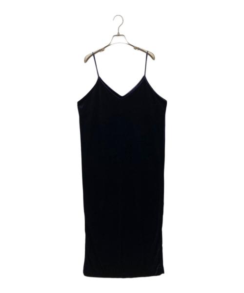 THIRD MAGAZINE（サードマガジン）THIRD MAGAZINE (サードマガジン) ベロアキャミワンピース ネイビー サイズ:2の古着・服飾アイテム