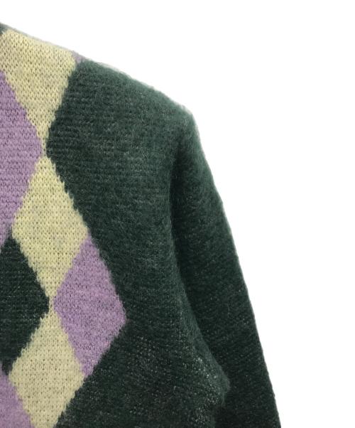 Needles（ニードルズ）Needles (ニードルズ) Mohair Cardigan Diamond グリーン サイズ:Sの古着・服飾アイテム