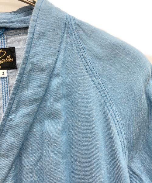 Needles（ニードルズ）Needles (ニードルズ) リネン混シャツジャケット スカイブルー サイズ:2の古着・服飾アイテム