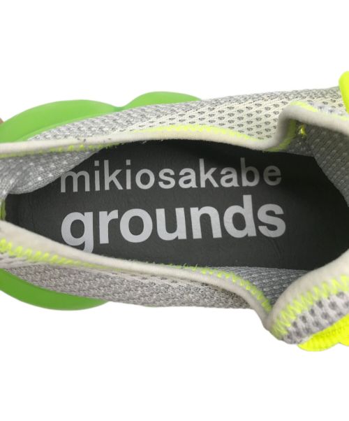 grounds（グラウンズ）grounds (グラウンズ) Mikio Sakabe (ミキオサカベ) スニーカー グレー×グリーン サイズ:29cmの古着・服飾アイテム