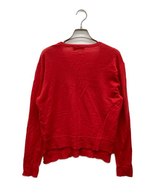 YOKO CHAN（ヨーコチャン）YOKO CHAN (ヨーコチャン) Vネックニット レッド サイズ:38の古着・服飾アイテム