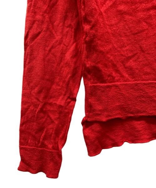 YOKO CHAN（ヨーコチャン）YOKO CHAN (ヨーコチャン) Vネックニット レッド サイズ:38の古着・服飾アイテム