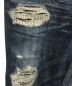 中古・古着 WTAPS (ダブルタップス) リペア加工デニムパンツ インディゴ サイズ:M：11000円