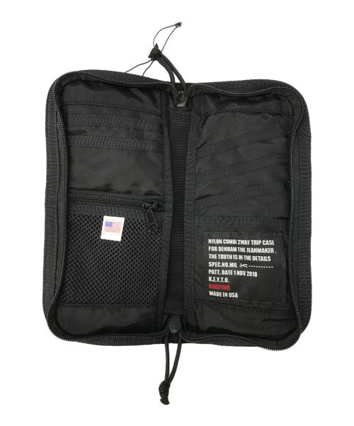 Denham（デンハム）Denham (デンハム) BRIEFING (ブリーフィング) ショルダーポーチ ブラックの古着・服飾アイテム