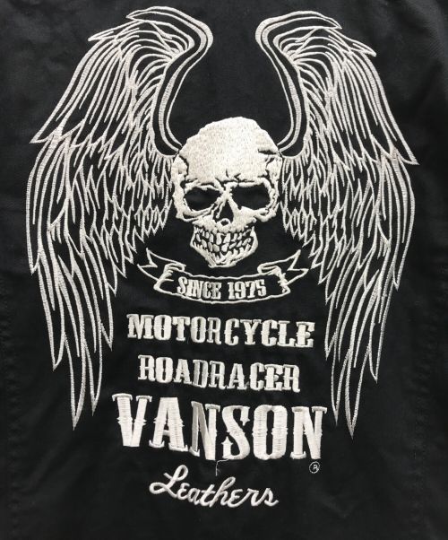 VANSON（バンソン）VANSON (バンソン) つなぎ ブラック サイズ:Sの古着・服飾アイテム