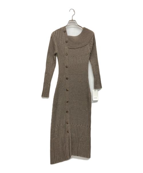 Snidel（スナイデル）Snidel (スナイデル) ニットワンピース ブラウン サイズ:Fの古着・服飾アイテム
