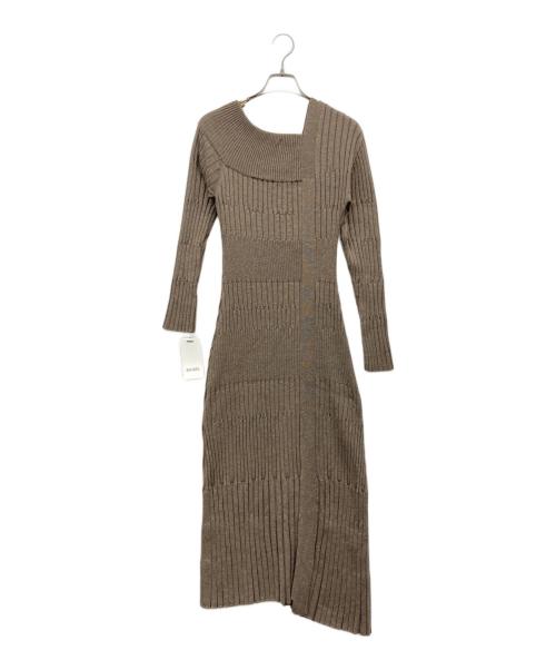 Snidel（スナイデル）Snidel (スナイデル) ニットワンピース ブラウン サイズ:Fの古着・服飾アイテム