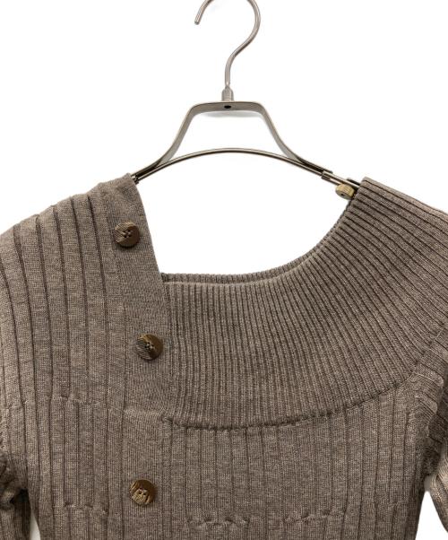 Snidel（スナイデル）Snidel (スナイデル) ニットワンピース ブラウン サイズ:Fの古着・服飾アイテム