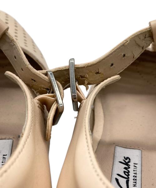 CLARKS（クラークス）CLARKS (クラークス) グルカサンダル ピンクベージュ サイズ:EU39の古着・服飾アイテム