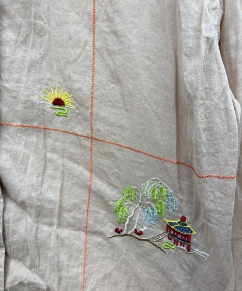 Dahl’ia（ダリア）Dahl’ia (ダリア) 6(ROKU) BEAUTY&YOUTH (ロク ビューティーアンドユース) オープンカラーシャツ ブラウン サイズ:FREEの古着・服飾アイテム