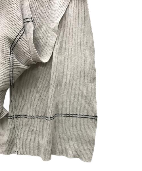 TAN（タン）TAN (タン) ステッチリブニットワンピース グレー サイズ:Fの古着・服飾アイテム
