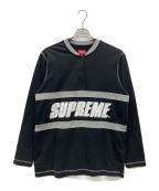 SUPREMEシュプリーム）の古着「Big Logo Half Zip Top」｜ブラック