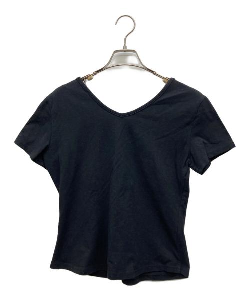 Christian Dior（クリスチャン ディオール）Christian Dior (クリスチャン ディオール) ビーズデコ半袖カットソー ブラック サイズ:I 48の古着・服飾アイテム