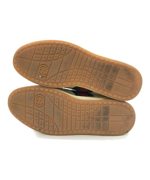 GUCCI（グッチ）GUCCI (グッチ) シェリーラインボアスニーカー ベージュ サイズ:表記無しの古着・服飾アイテム