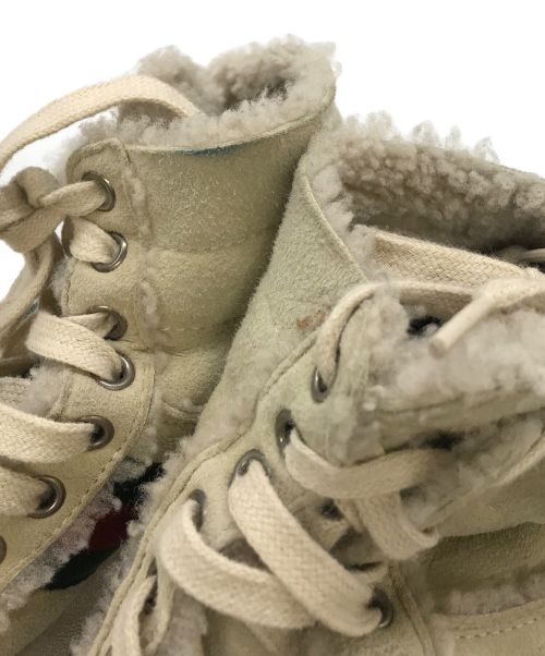 GUCCI（グッチ）GUCCI (グッチ) シェリーラインボアスニーカー ベージュ サイズ:表記無しの古着・服飾アイテム