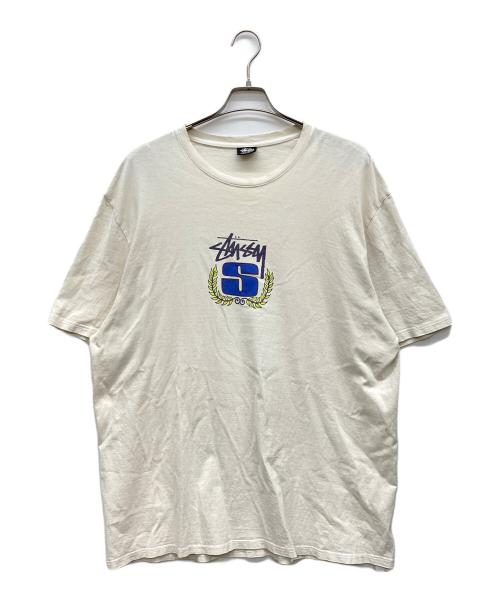 stussy（ステューシー）stussy (ステューシー) ストックロゴTシャツ アイボリー サイズ:XLの古着・服飾アイテム
