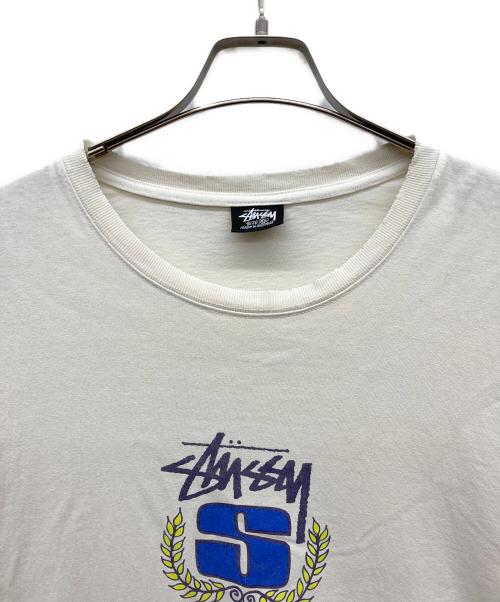 stussy（ステューシー）stussy (ステューシー) ストックロゴTシャツ アイボリー サイズ:XLの古着・服飾アイテム