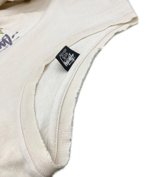 stussy（ステューシー）stussy (ステューシー) ストックロゴTシャツ アイボリー サイズ:XLの古着・服飾アイテム