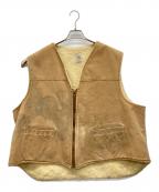 CarHarttカーハート）の古着「ダック地ワークベスト」｜ベージュ