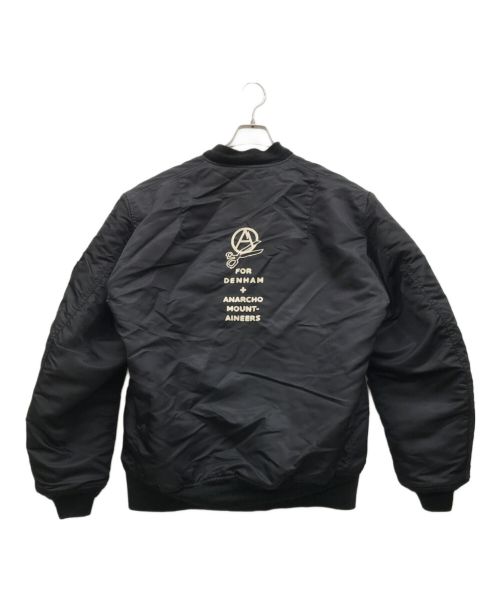Denham（デンハム）Denham (デンハム) MOUNTAIN RESEARCH (マウンテンリサーチ) MA-1ジャケット ブラック サイズ:X-LARGEの古着・服飾アイテム