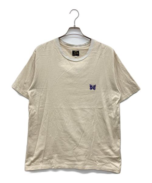 Needles（ニードルズ）Needles (ニードルズ) CREWNECK T-SHIRT ベージュ サイズ:Lの古着・服飾アイテム