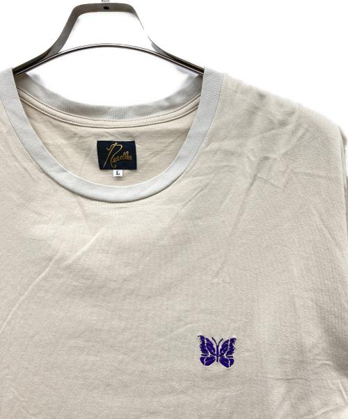 Needles（ニードルズ）Needles (ニードルズ) CREWNECK T-SHIRT ベージュ サイズ:Lの古着・服飾アイテム