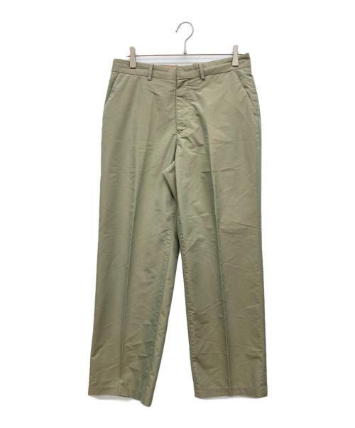 AURALEE（オーラリー）AURALEE (オーラリー) FINX POLYESTER SLACKS オリーブ サイズ:4の古着・服飾アイテム