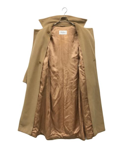 MaxMara（マックスマーラ）MaxMara (マックスマーラ) カシミヤ混ウールコート ベージュ サイズ:38の古着・服飾アイテム