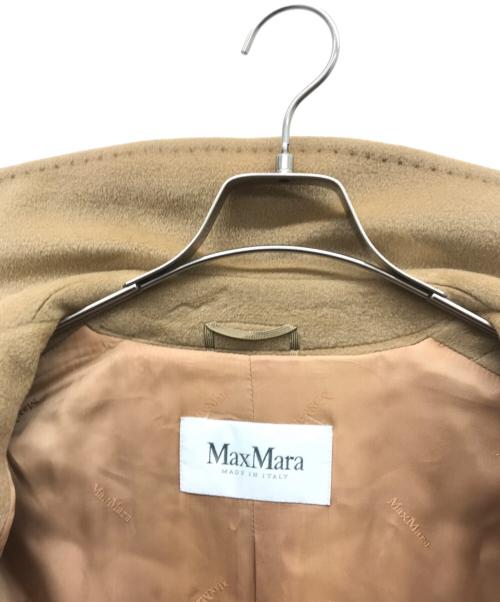 MaxMara（マックスマーラ）MaxMara (マックスマーラ) カシミヤ混ウールコート ベージュ サイズ:38の古着・服飾アイテム