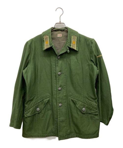 スウェーデン軍（スウェーデングン）スウェーデン軍 (スウェーデングン) M-59フィールドジャケット グリーン サイズ:Lの古着・服飾アイテム