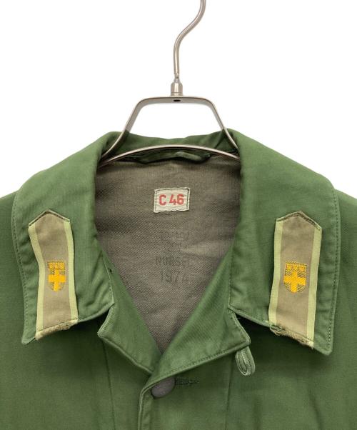 スウェーデン軍（スウェーデングン）スウェーデン軍 (スウェーデングン) M-59フィールドジャケット グリーン サイズ:Lの古着・服飾アイテム
