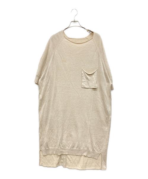 Y's（ワイズ）Y's (ワイズ) リネンドルマンワンピース ベージュ サイズ:2の古着・服飾アイテム
