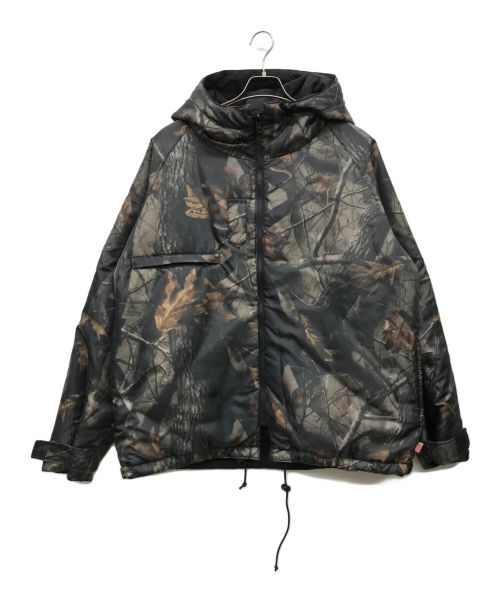 HINSON（ヒンソン）HINSON (ヒンソン) リアルツリーリバーシブルジャケット ブラック×カーキ サイズ:Mの古着・服飾アイテム