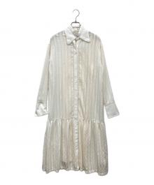 TODAYFUL（トゥデイフル）の古着「Sheerstripe Shirts Dress」｜ホワイト
