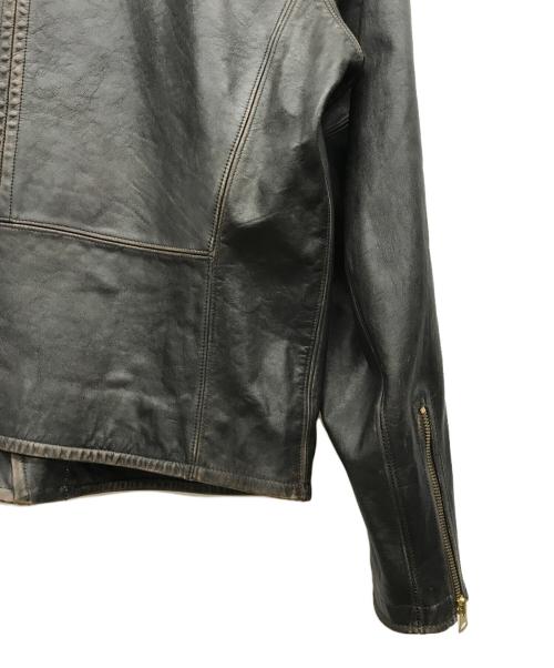RRL（ダブルアールエル）RRL (ダブルアールエル) ダブルライダースジャケット ブラック サイズ:Lの古着・服飾アイテム