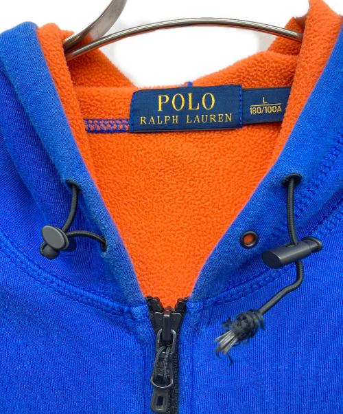 POLO RALPH LAUREN（ポロ・ラルフローレン）POLO RALPH LAUREN (ポロ・ラルフローレン) ジップパーカー ブルー サイズ:L 180/100Aの古着・服飾アイテム