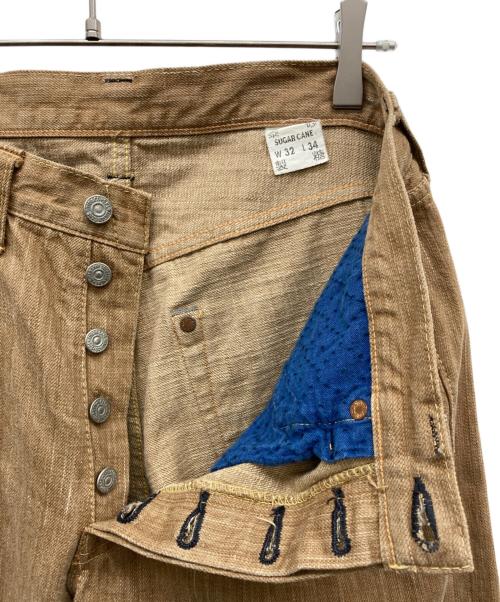 SUGAR CANE（シュガーケーン）SUGAR CANE (シュガーケーン) 沖縄砂糖黍　柿渋染 ブラウン サイズ:W32×L34の古着・服飾アイテム