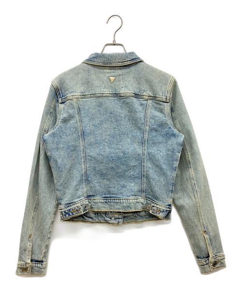 GUESS（ゲス）GUESS (ゲス) SEXY TRUCKER JACKET DENIM インディゴ サイズ:EU38の古着・服飾アイテム